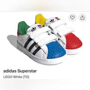 Limited edition: Adidas X Lego Superstars kids size 9
